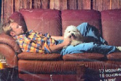 Wild west men+ his dog